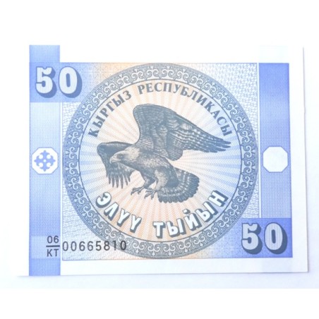 50 Tyiyn - 50 T (Kyrgyzstán) / 1993 06KT / UNC /