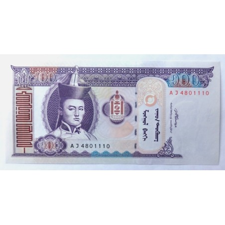 100 Tugrik - 100 ₮ (Mongolsko) / 2008 AJ / UNC /
