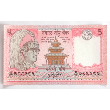 5 Rupees - 5 ₨ (Nepál) / 2000 / UNC /