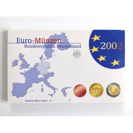Sada oběžných minci Německo / 2002 A / PROOF
