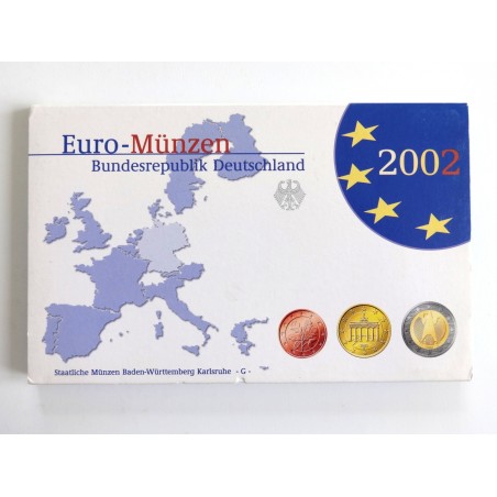 Sada oběžných minci Německo / 2002 G / PROOF