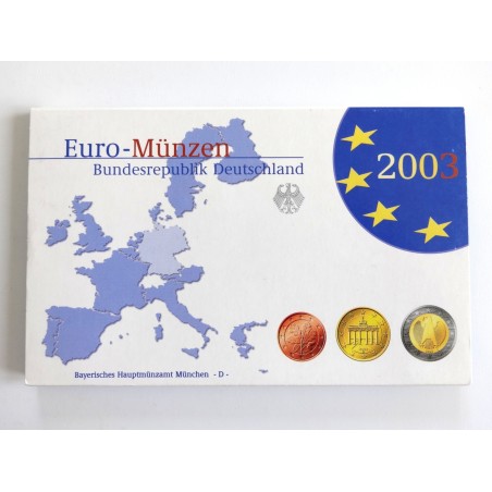 Sada oběžných minci Německo / 2003 D / PROOF