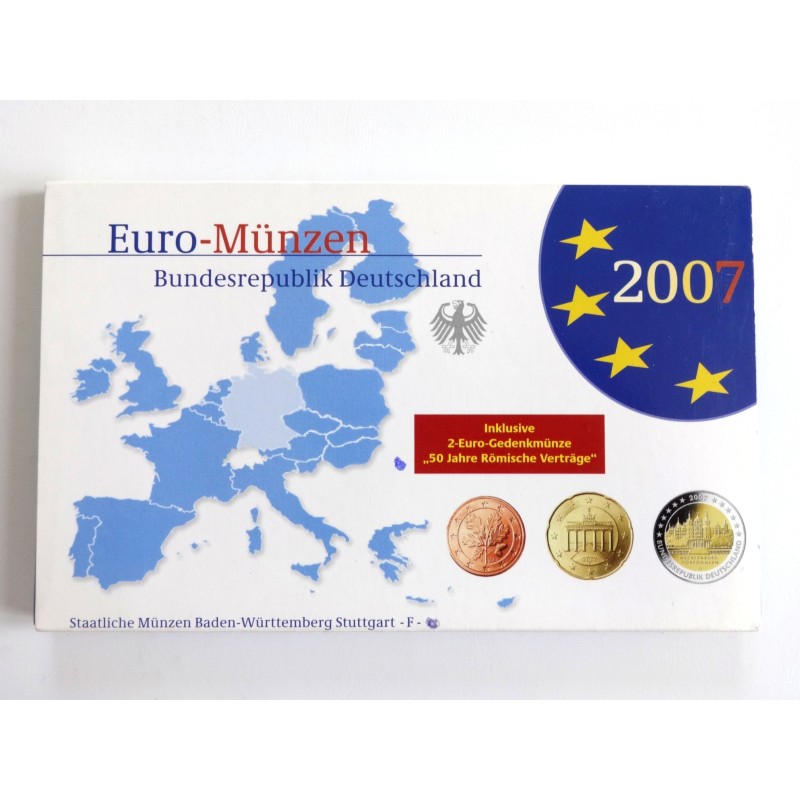 Sada oběžných minci Německo / 2007 F / PROOF