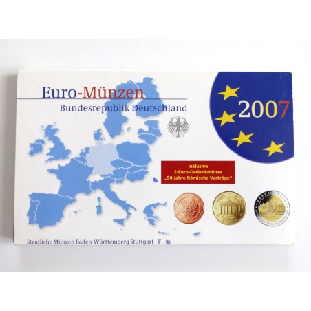 Sada oběžných minci Německo / 2007 F / PROOF