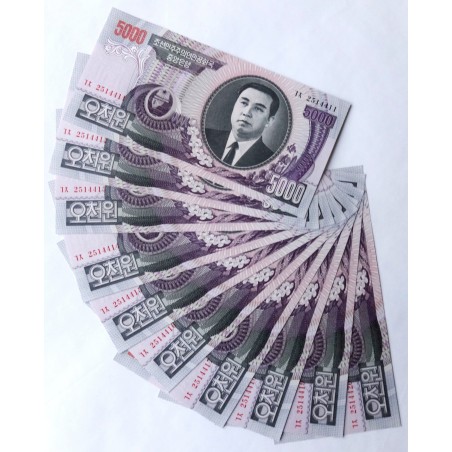 5000 Won - 5000 ₩ (Severní Korea) / 2006 (v/B) / UNC / 10 ks