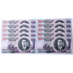 5000 Won - 5000 ₩ (Severní Korea) / 2006 (v/B) / UNC / 10 ks