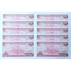 500 Dong - 500 ₫ (Vietnam) / 1988 MI (v/B) / UNC / 10 ks