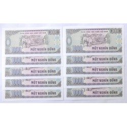 1000 Dong - 1000 ₫ (Vietnam) / 1988 WE (v/B) / UNC / 10 ks
