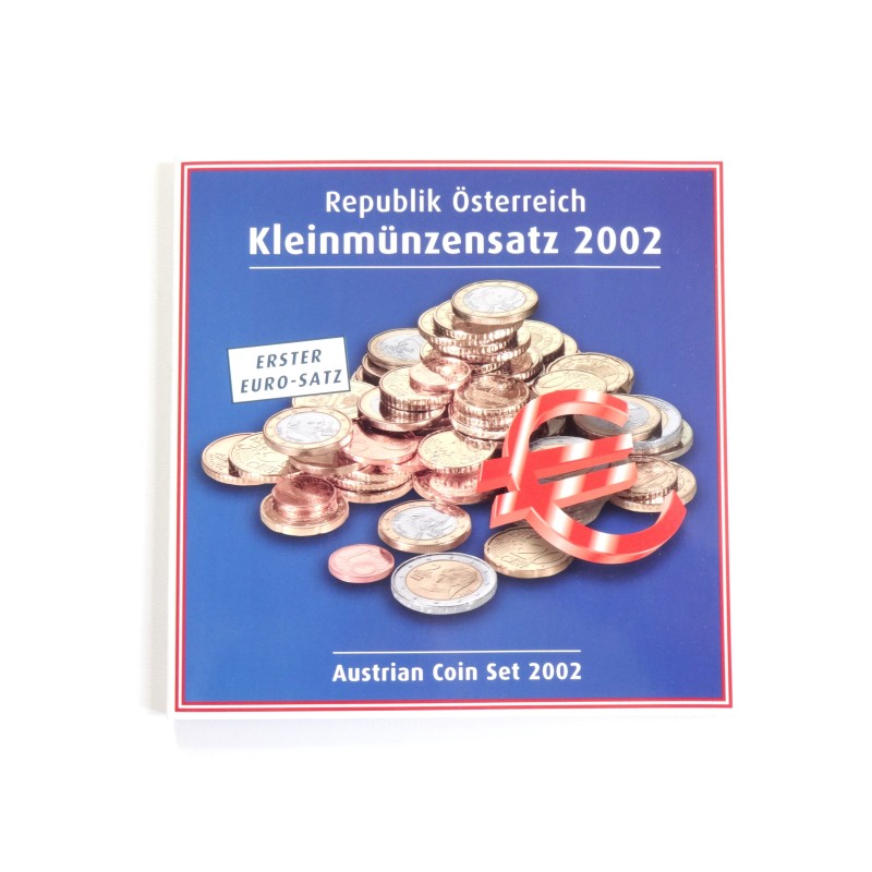 Sada oběžných minci Rakousko / 2002 / euro