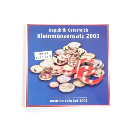 Sada oběžných minci Rakousko / 2002 / euro