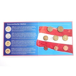 Sada oběžných minci Rakousko / 2002 / euro