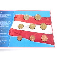 Sada oběžných minci Rakousko / 2002 / euro