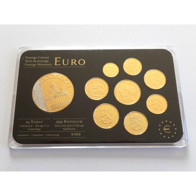 Sada oběžných minci Finsko / 2011 / pozlacené euro
