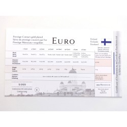 Sada oběžných minci Finsko / 2011 / pozlacené euro
