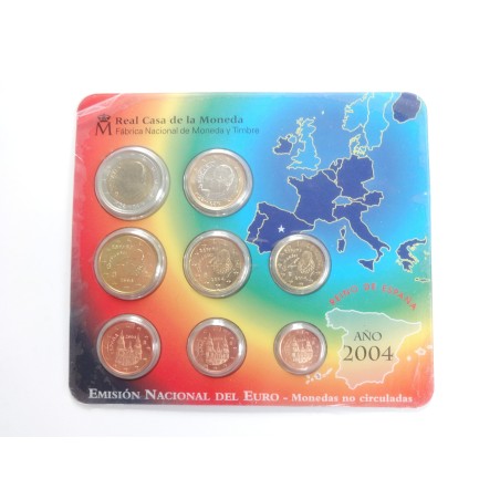 Sada oběžných mincí Španělsko / 2004 / euro