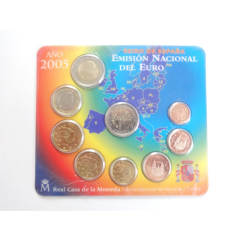 Sada oběžných mincí Španělsko / 2005 / euro