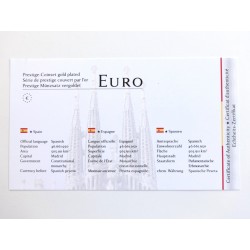 Sada oběžných mincí Španělsko / 2010 / pozlacené euro