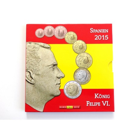 Sada oběžných mincí Španělsko / 2015 / euro