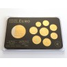Sada oběžných mincí Itálie / 2002-2009 / pozlacené euro