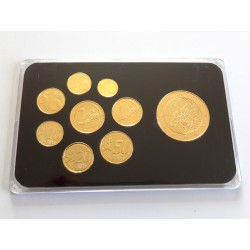 Sada oběžných mincí Belgie / 2004-2009 / pozlacené euro