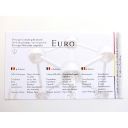 Sada oběžných mincí Belgie / 2004-2009 / pozlacené euro