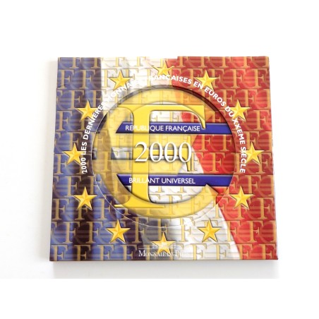 Sada oběžných mincí Francie / 2000 / euro