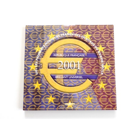 Sada oběžných mincí Francie / 2001 / euro