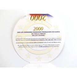 Sada oběžných mincí Francie / 2000 / euro