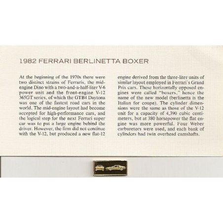 Investiční slitek / 2,6g Ag (plátováno Au) / 1982 Ferrari Berlinetta Boxer