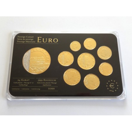 Sada oběžných mincí Lucembursko / 2009-2010 / pozlacené euro