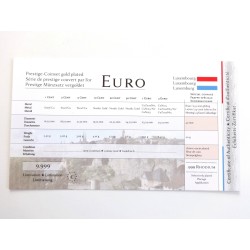 Sada oběžných mincí Lucembursko / 2009-2010 / pozlacené euro