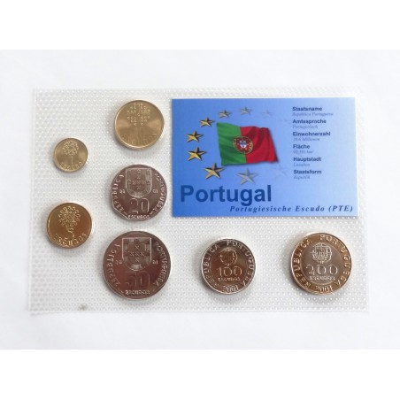 Sada oběžných mincí Portugalsko / 2001 /