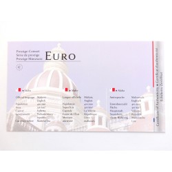 Sada oběžných mincí Malta / 2008 / pozlacené euro