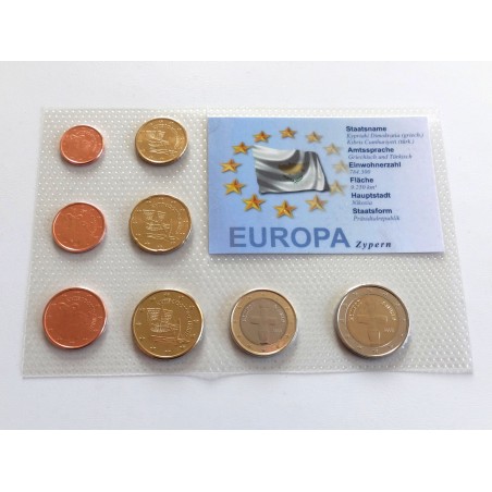 Sada oběžných mincí Kypr / 2008 / euro