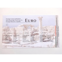 Sada oběžných mincí Kypr / 2009 / pozlacené euro