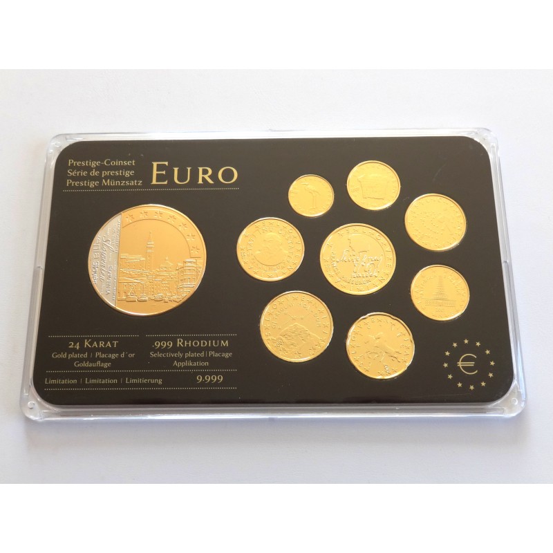 Sada oběžných mincí Slovinsko / 2007 / pozlacené euro