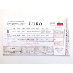 Sada oběžných mincí Slovinsko / 2007 / pozlacené euro