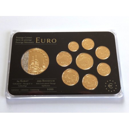 Sada oběžných mincí Estonsko / 2011 / pozlacené euro