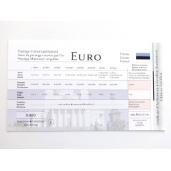 Sada oběžných mincí Estonsko / 2011 / pozlacené euro