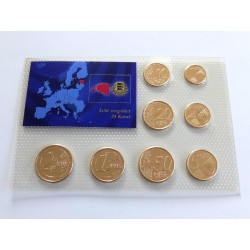 Sada oběžných mincí Estonsko / 2011 / pozlacené euro