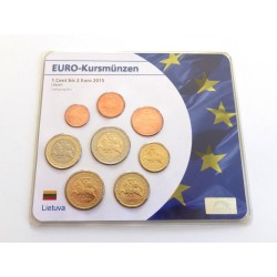 Sada oběžných mincí Lotyšsko/ 2015 / euro