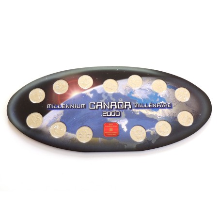 Sada oběžných mincí Kanada / 2000 / 25 cents