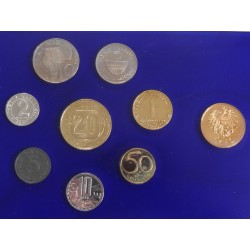 Sada oběžných mincí Rakousko / 1980 / PROOF