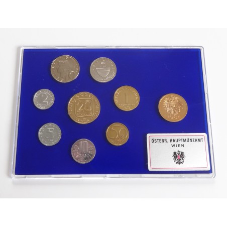 Sada oběžných mincí Rakousko / 1984 / PROOF