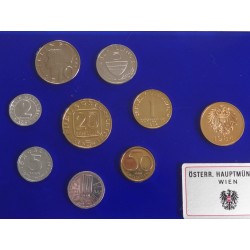 Sada oběžných mincí Rakousko / 1984 / PROOF
