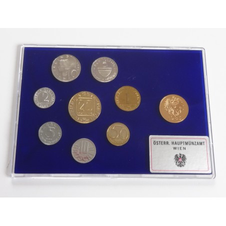 Sada oběžných mincí Rakousko / 1985 / PROOF