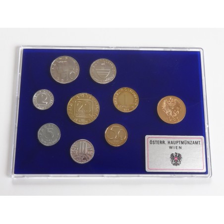Sada oběžných mincí Rakousko / 1986 / PROOF