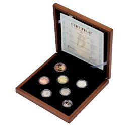 Sada oběžných mincí Česká republika / 2025 / PROOF - dřevěná etue