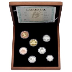 Sada oběžných mincí Česká republika / 2025 / PROOF - dřevěná etue