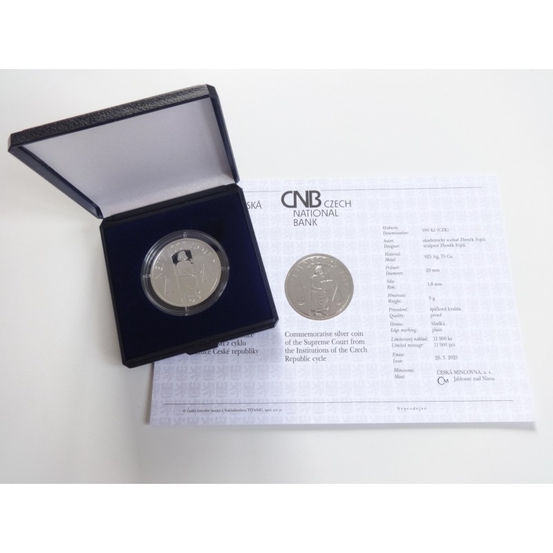 100 Korun - 100 Kč / 2025 / Nejvyšší soud / PROOF